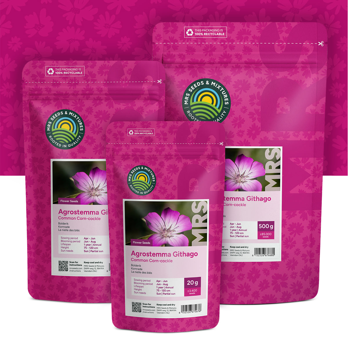Kornrade – Agrostemma githago