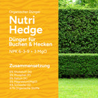 MRS Seeds & Mixtures Nutri Hedge – Organischer Dünger für Buchen und Hecken 18 kg [de]