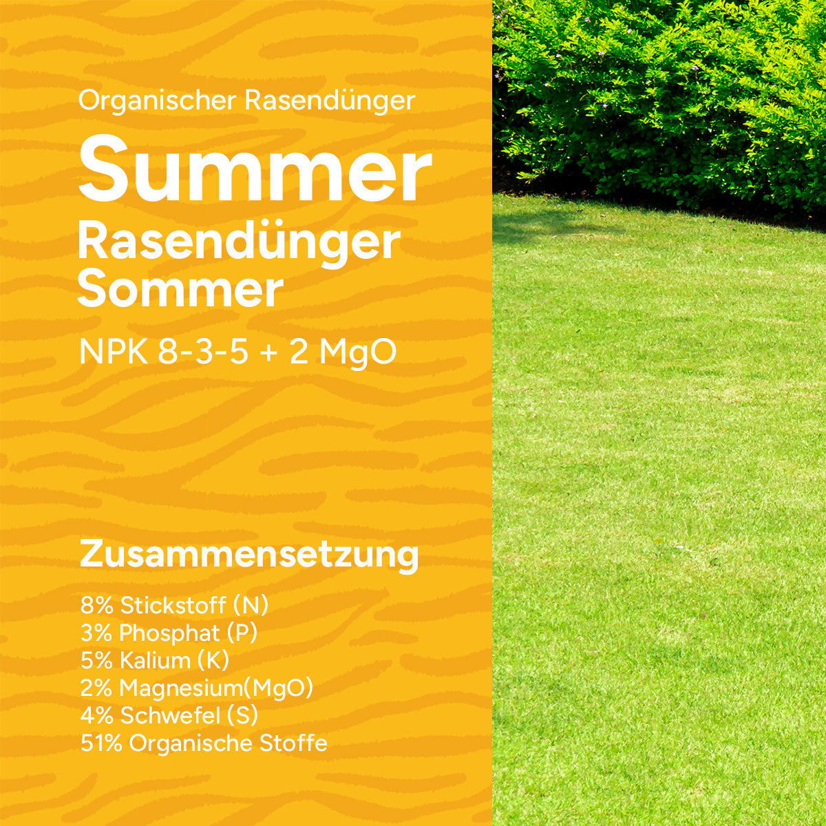 MRS Seeds & Mixtures Summer - Organischer Sommerdünger | 18KG-360m2 [de]