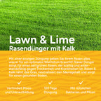MRS Seeds & Mixtures Lawn & Lime – Organischer Rasendünger mit Kalk  | 18 kg - 225 m² [de]