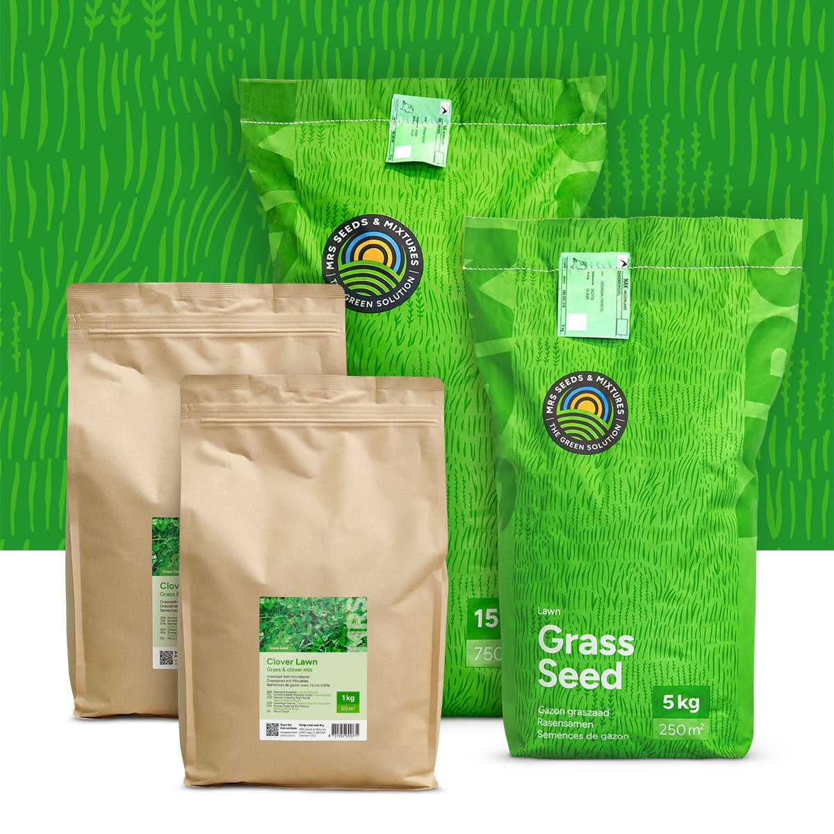 Clover Lawn – Grassamen mit Mikroklee