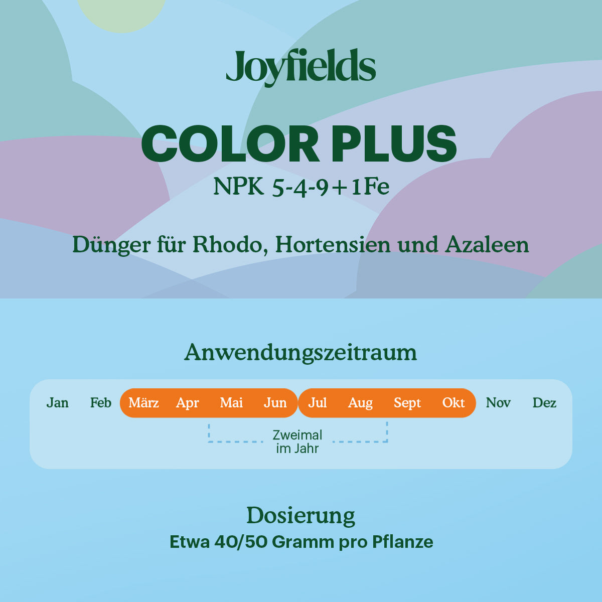 Joyfields Color Plus – Dünger für Rhodo, Hortensien und Azaleen [de]