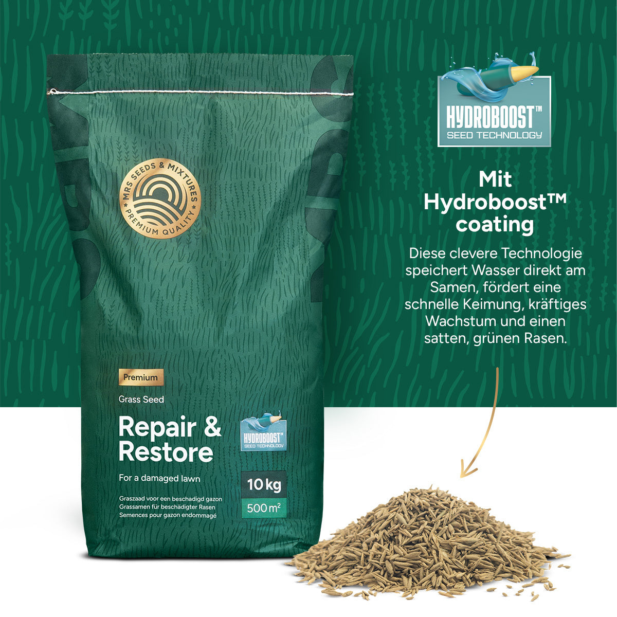 MRS Seeds & Mixtures Repair & Restore Premium - Rasensamen Nachsaat 10 kg [de]