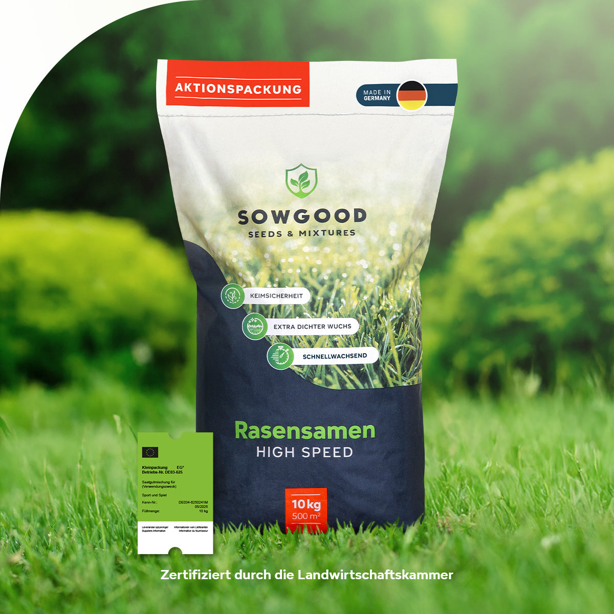 Sowgood Rasensamen Sport und Spiel 10 kg - 500 m² [de]